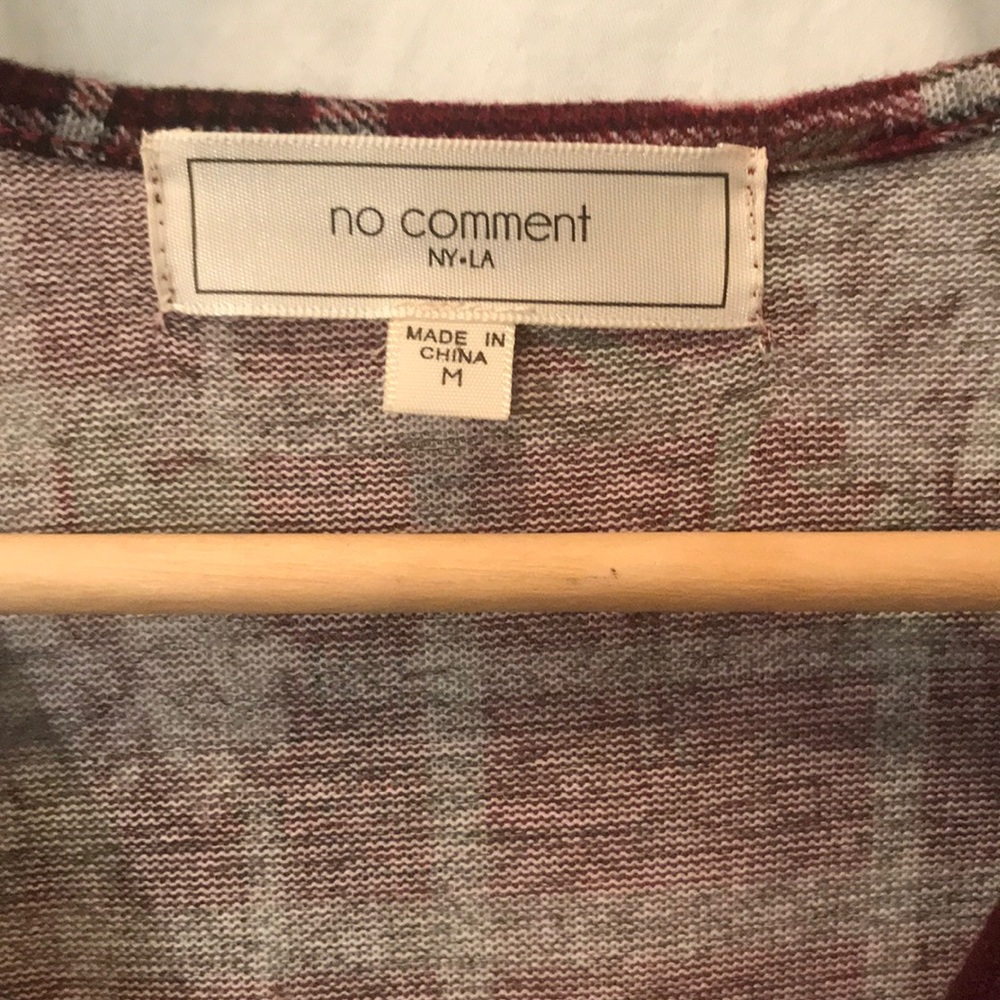 NWOT No Comment Long Sleeve Wrap Dress - Picture 2 of 8